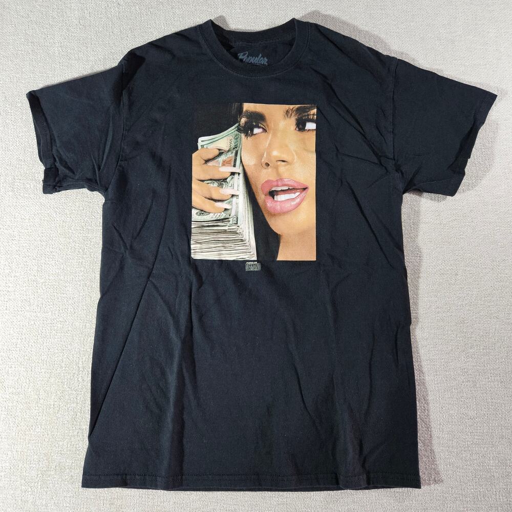 Popular Demand Money Phone T Shirt Mens Medium Black Graphic Streetwear